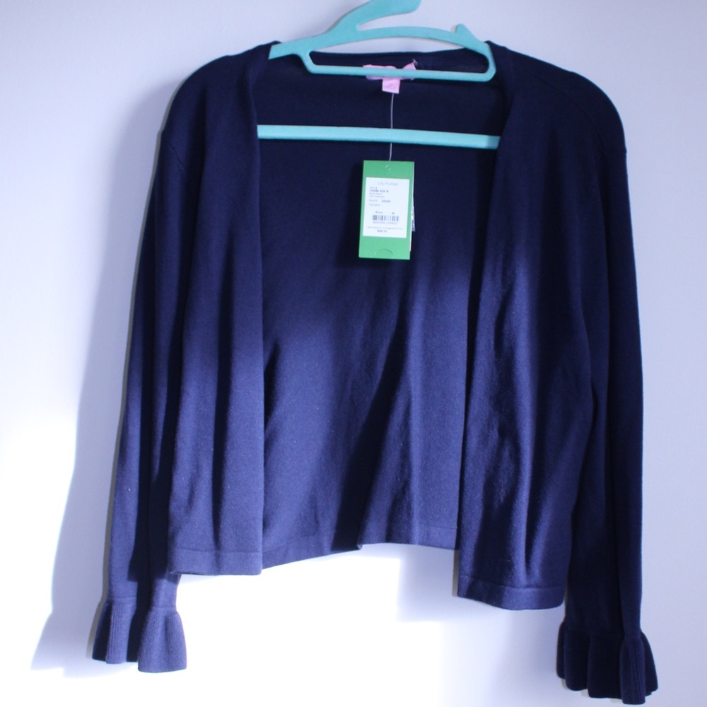 Lily Pulitzer navy cardigan, NEW with tags